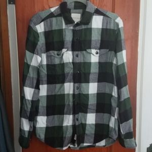 Plaid flannel button down